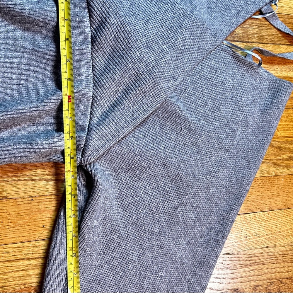 Love Tree Gray Women's Wrap Sweater Size XL  Nylon Blend Casual Cozy Chic - Picture 4 of 6
